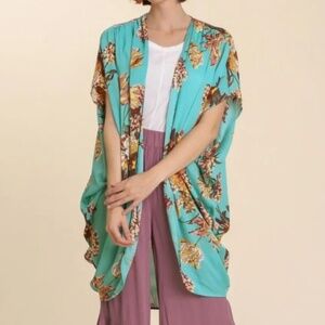 Umgee Floral Open Cocoon Kimono